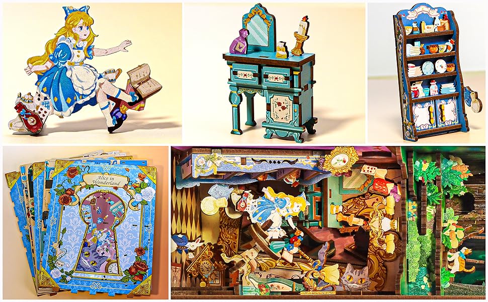 Alice in Wonderland DIY Book Nook - DIYative™