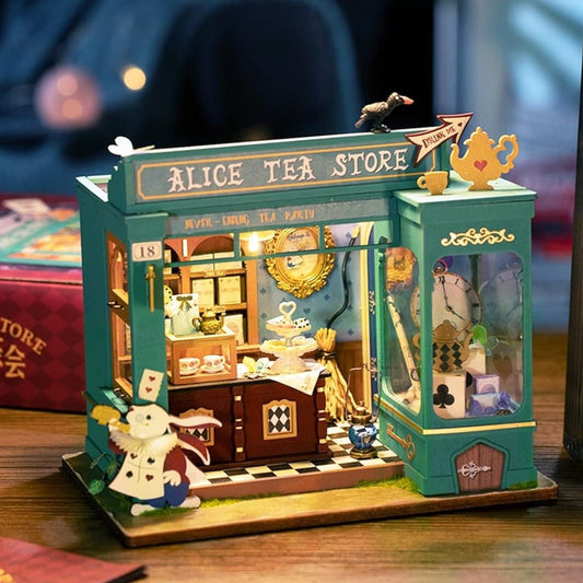 Alice's Tea Store DIY Miniature House Kit - DIYative™