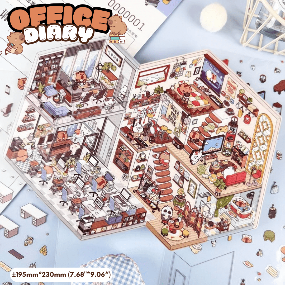 Cappy & Co. Hustle - Stick n’ Scene 3D DIY Scene Stickers Therapy - DIYative™