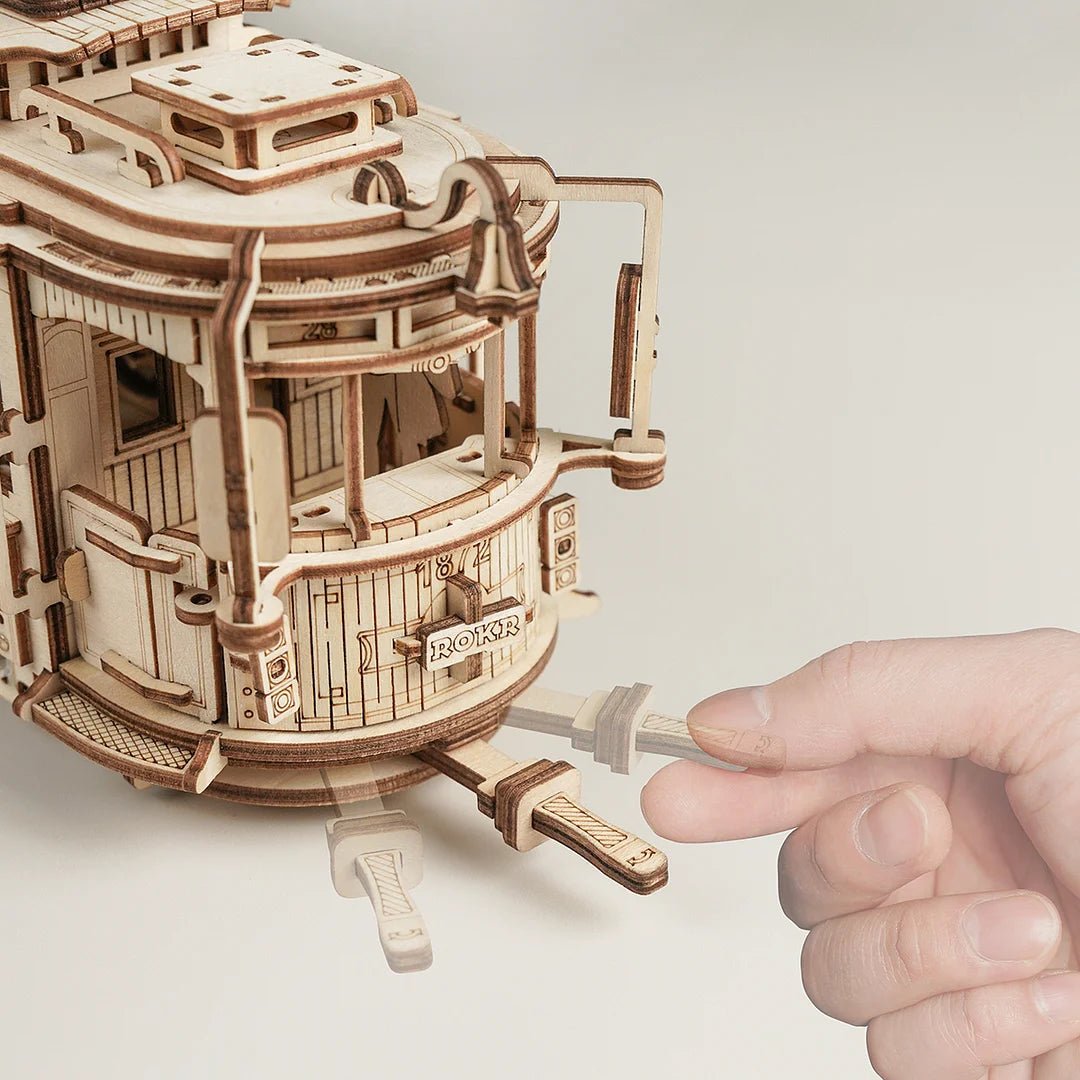 Classic City Tram 3D Wooden Puzzle - DIYative™