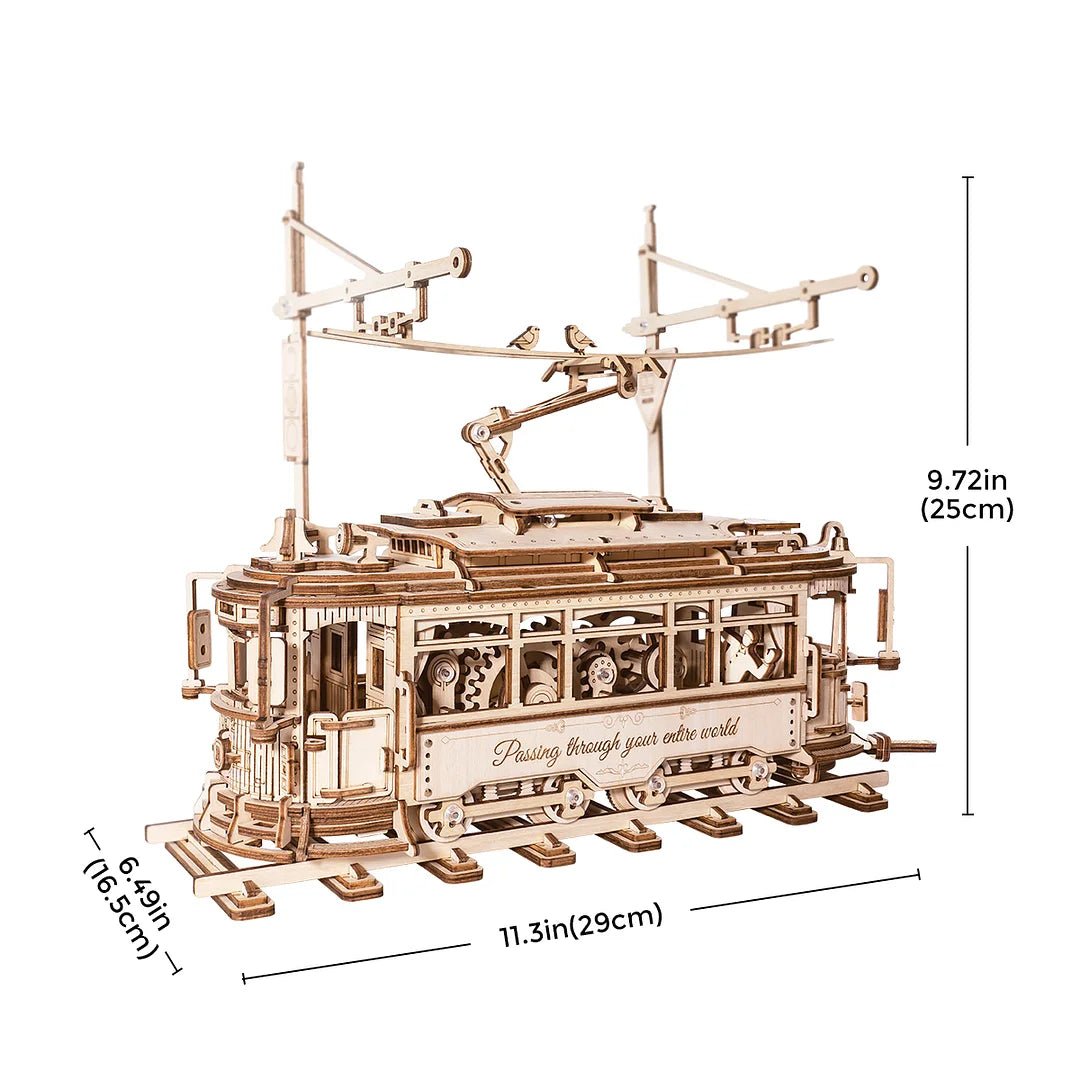 Classic City Tram 3D Wooden Puzzle - DIYative™