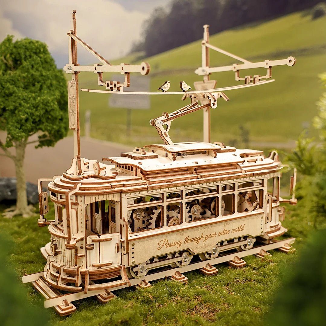 Classic City Tram 3D Wooden Puzzle - DIYative™