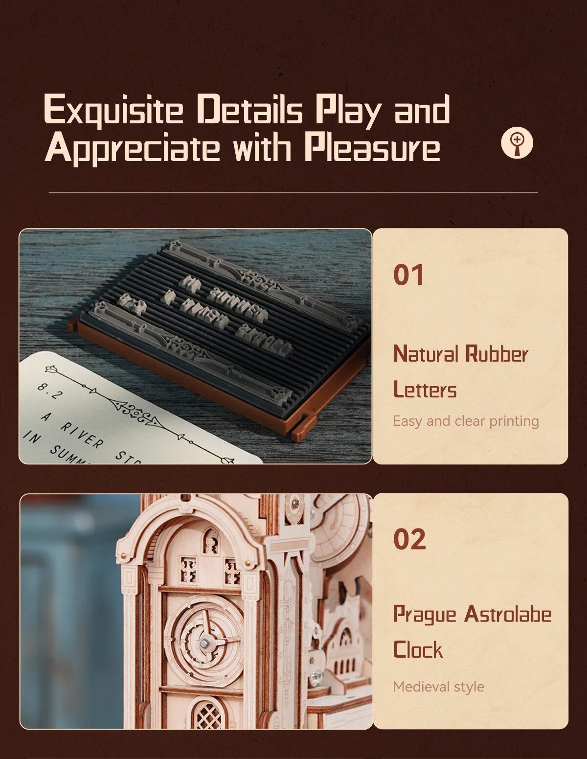 Classic Medieval Printing Press DIY 3D Wooden Puzzle - DIYative™