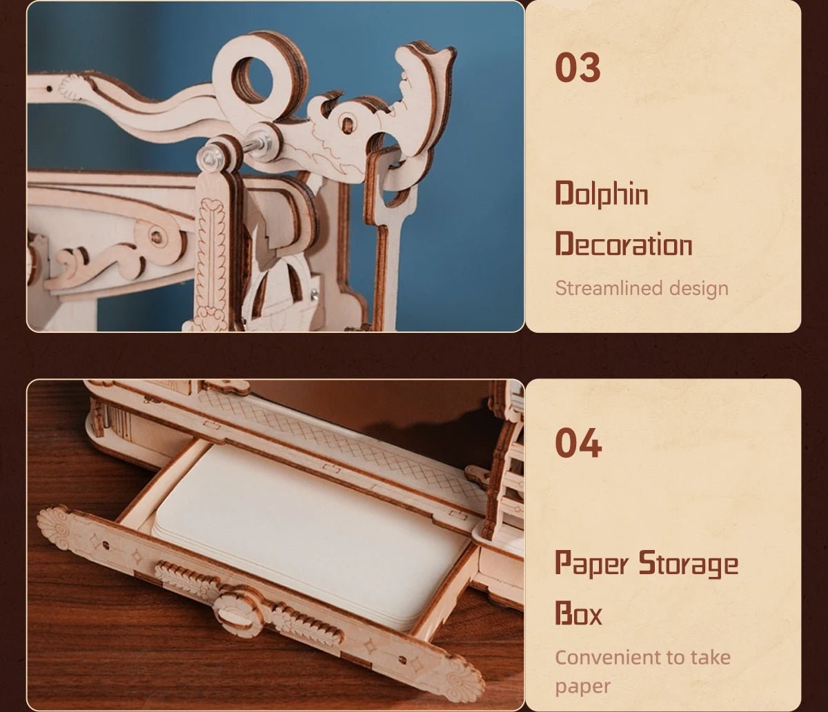 Classic Medieval Printing Press DIY 3D Wooden Puzzle - DIYative™