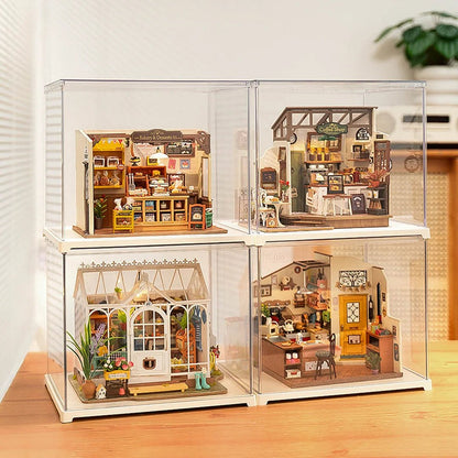 Corner Bookstore DIY Miniature House Kit - DIYative™