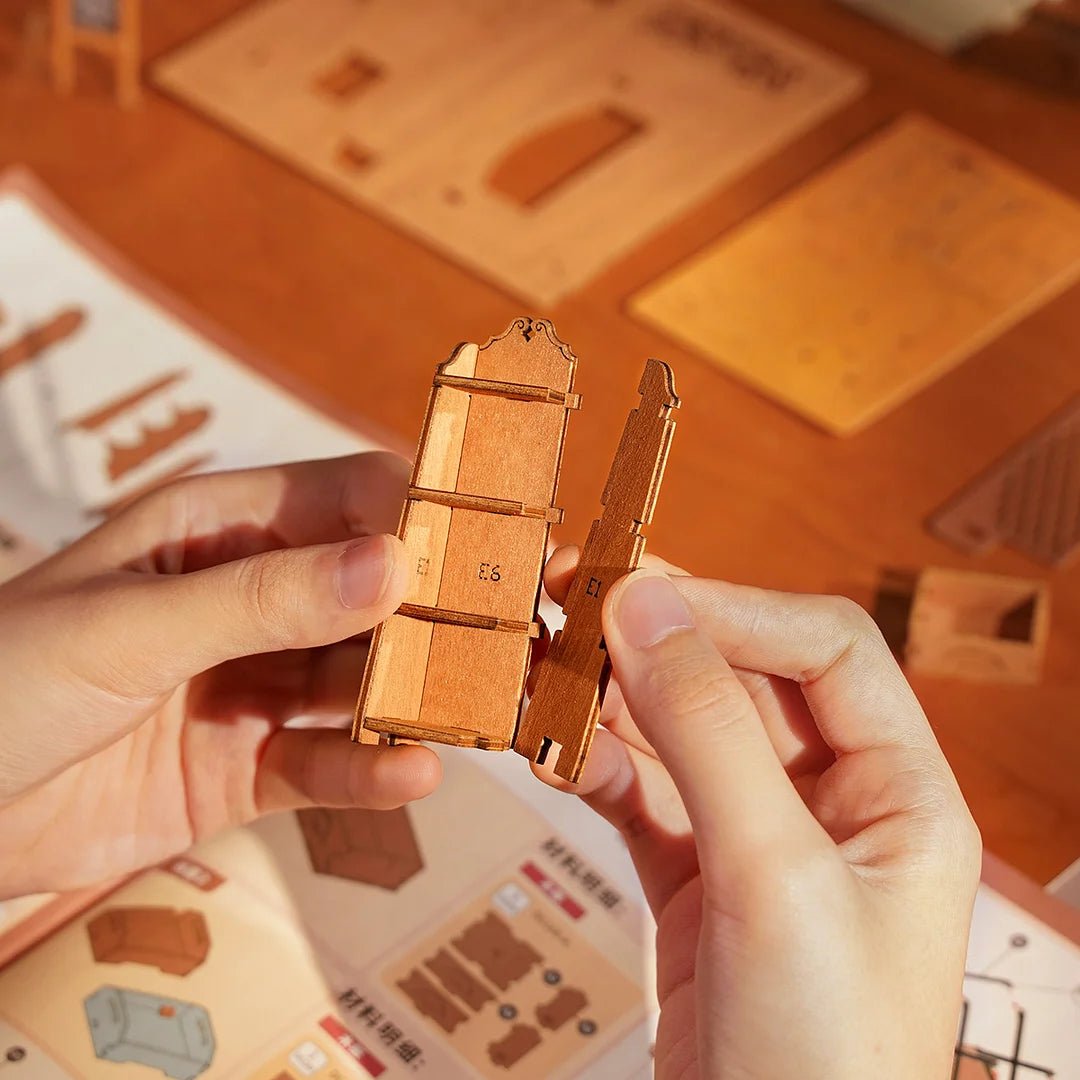 Corner Bookstore DIY Miniature House Kit - DIYative™