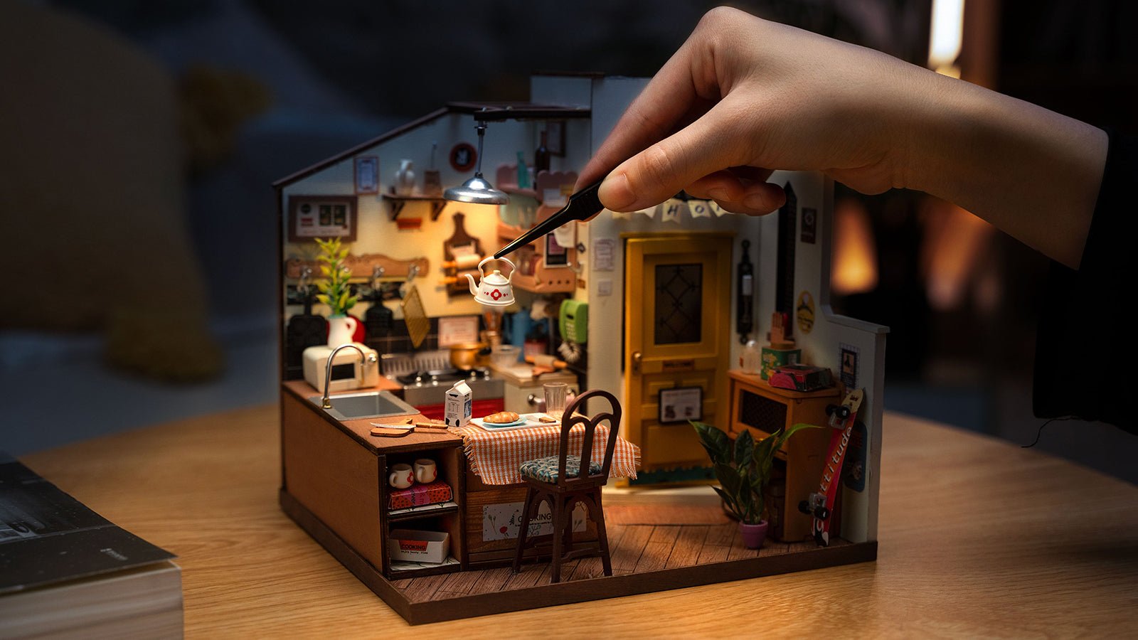 Cozy Kitchen DIY Miniature House Kit - DIYative™