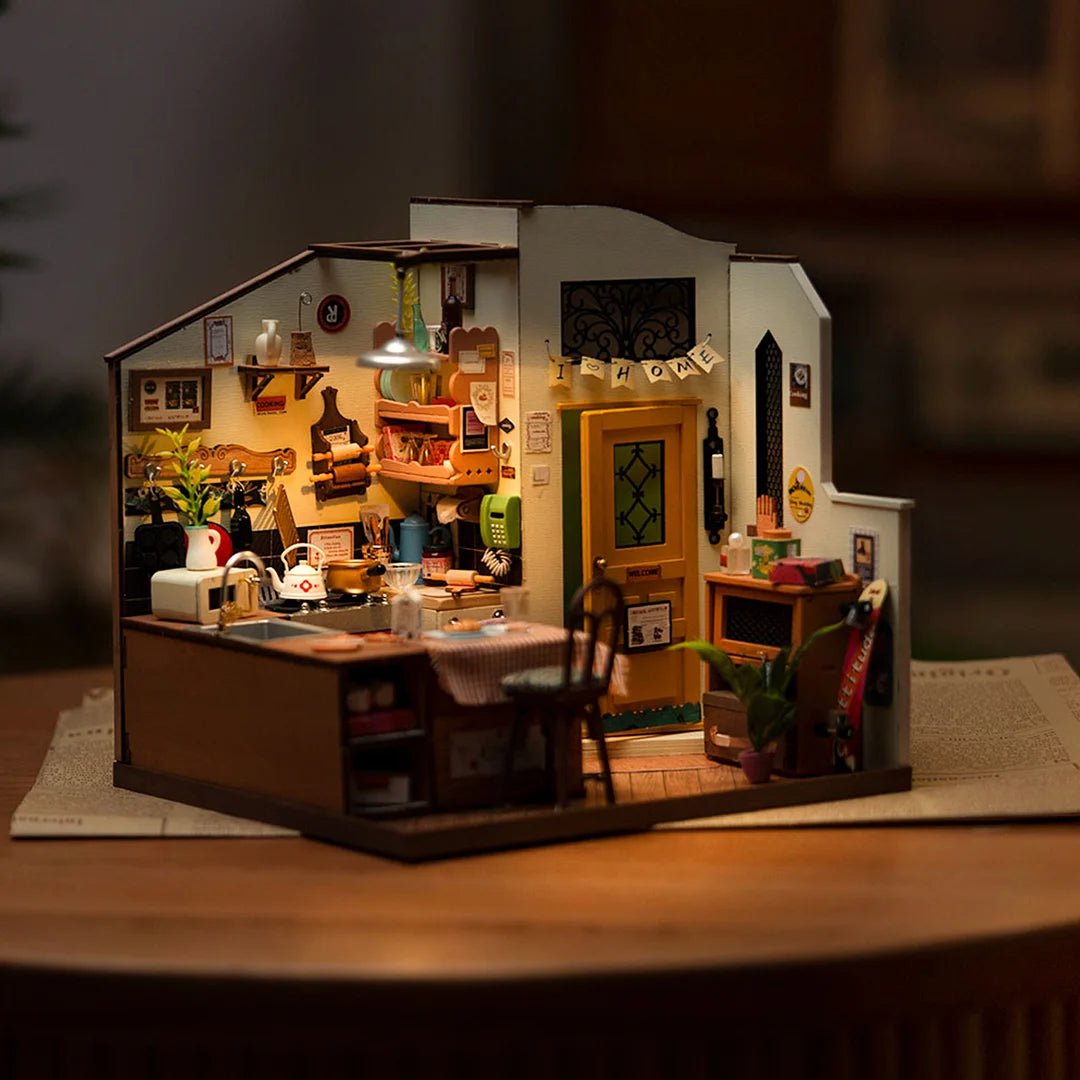 Cozy Kitchen DIY Miniature House Kit - DIYative™