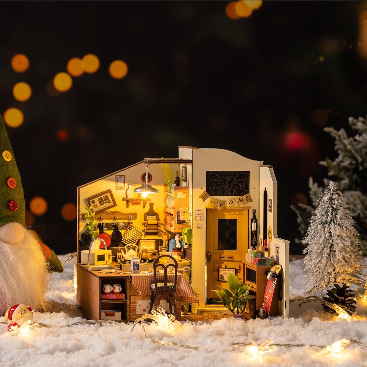 Cozy Kitchen DIY Miniature House Kit - DIYative™