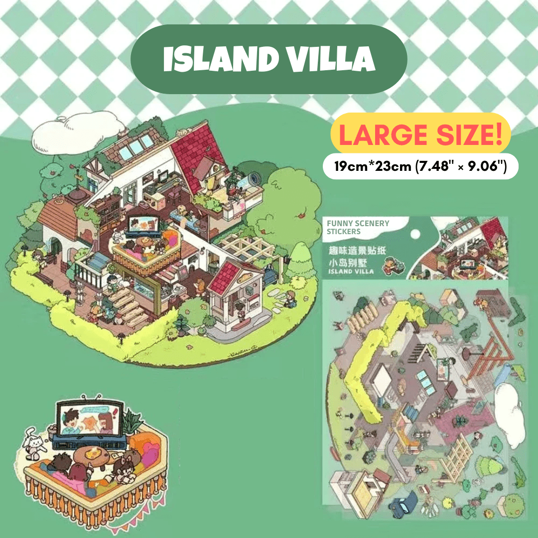 Dreamy Retreats Collection Large - Stick n’ Scene 3D DIY Scene Stickers Therapy - DIYative™