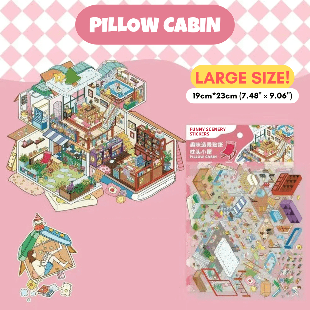 Dreamy Retreats Collection Large - Stick n’ Scene 3D DIY Scene Stickers Therapy - DIYative™