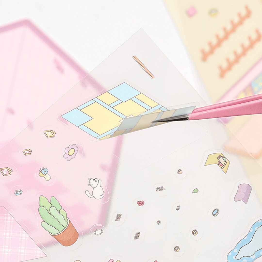 Fuzzy Friends Corner - Stick n’ Scene 3D DIY Scene Stickers Therapy - DIYative™
