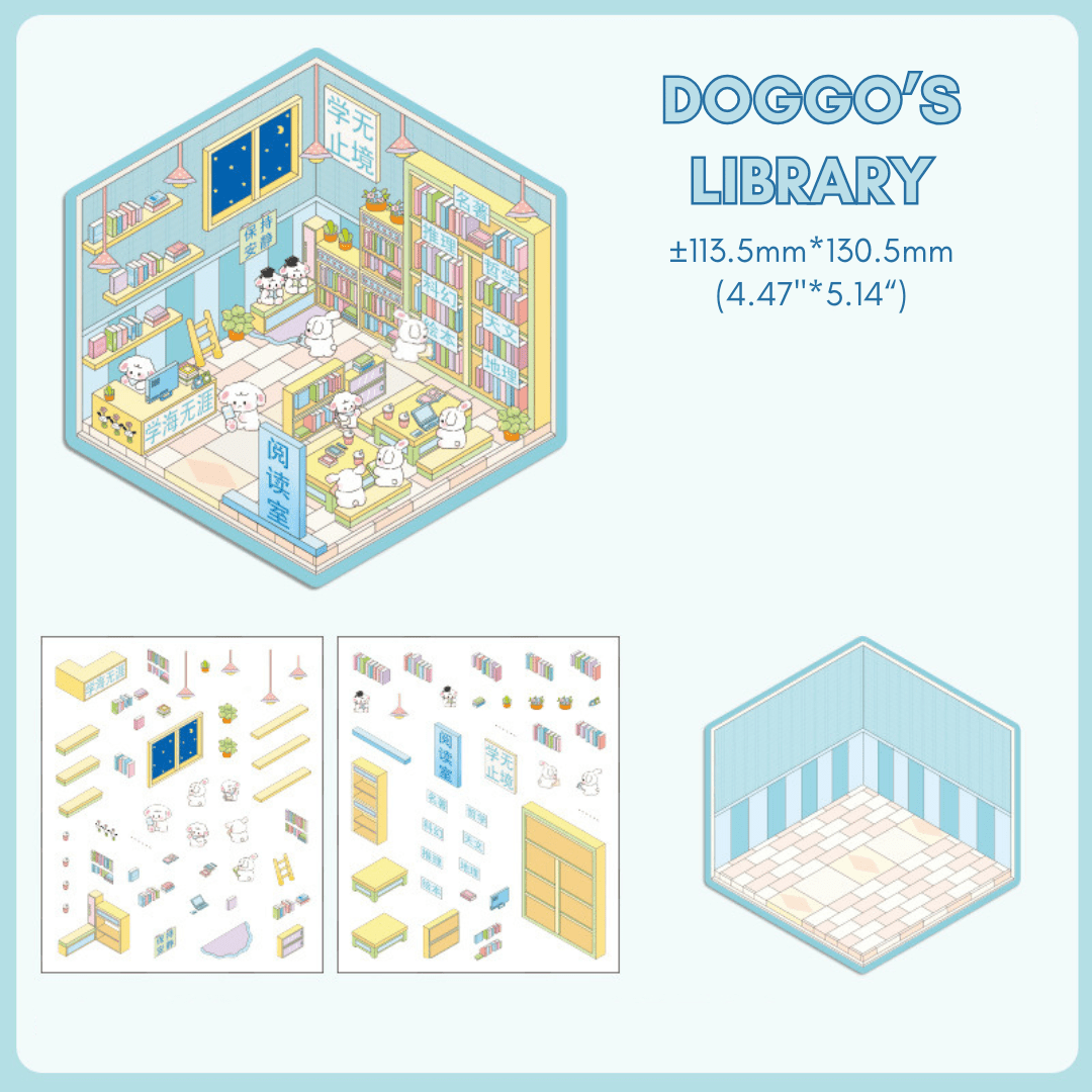 Fuzzy Friends Corner - Stick n’ Scene 3D DIY Scene Stickers Therapy - DIYative™
