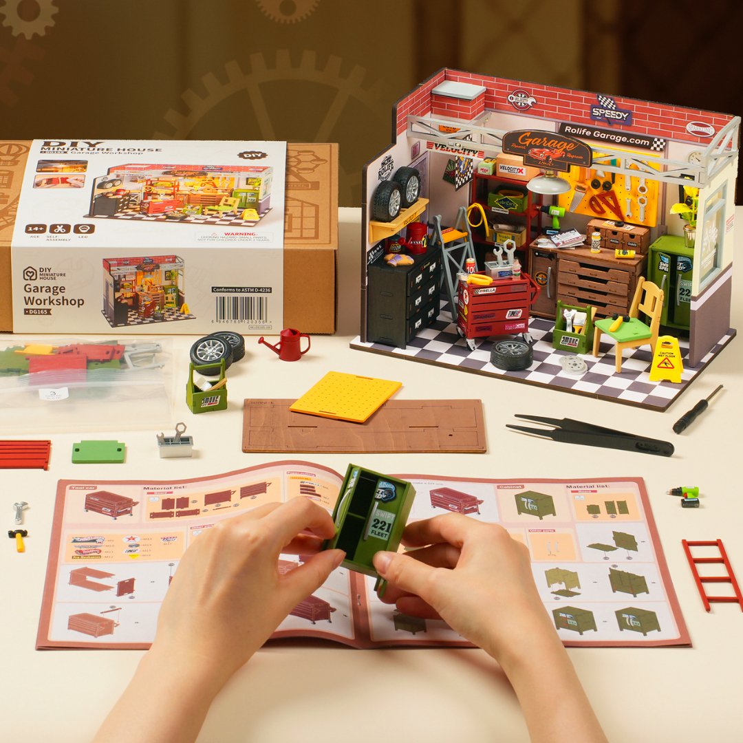 Garage Workshop DIY Miniature Set - DIYative™