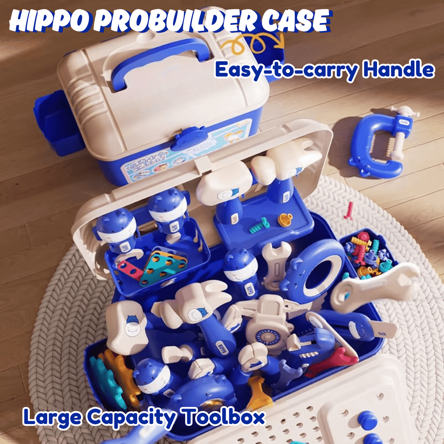 Hippo All - in - one Tool Hub DIY Montessori Tool Box Set - DIYativeâ„¢