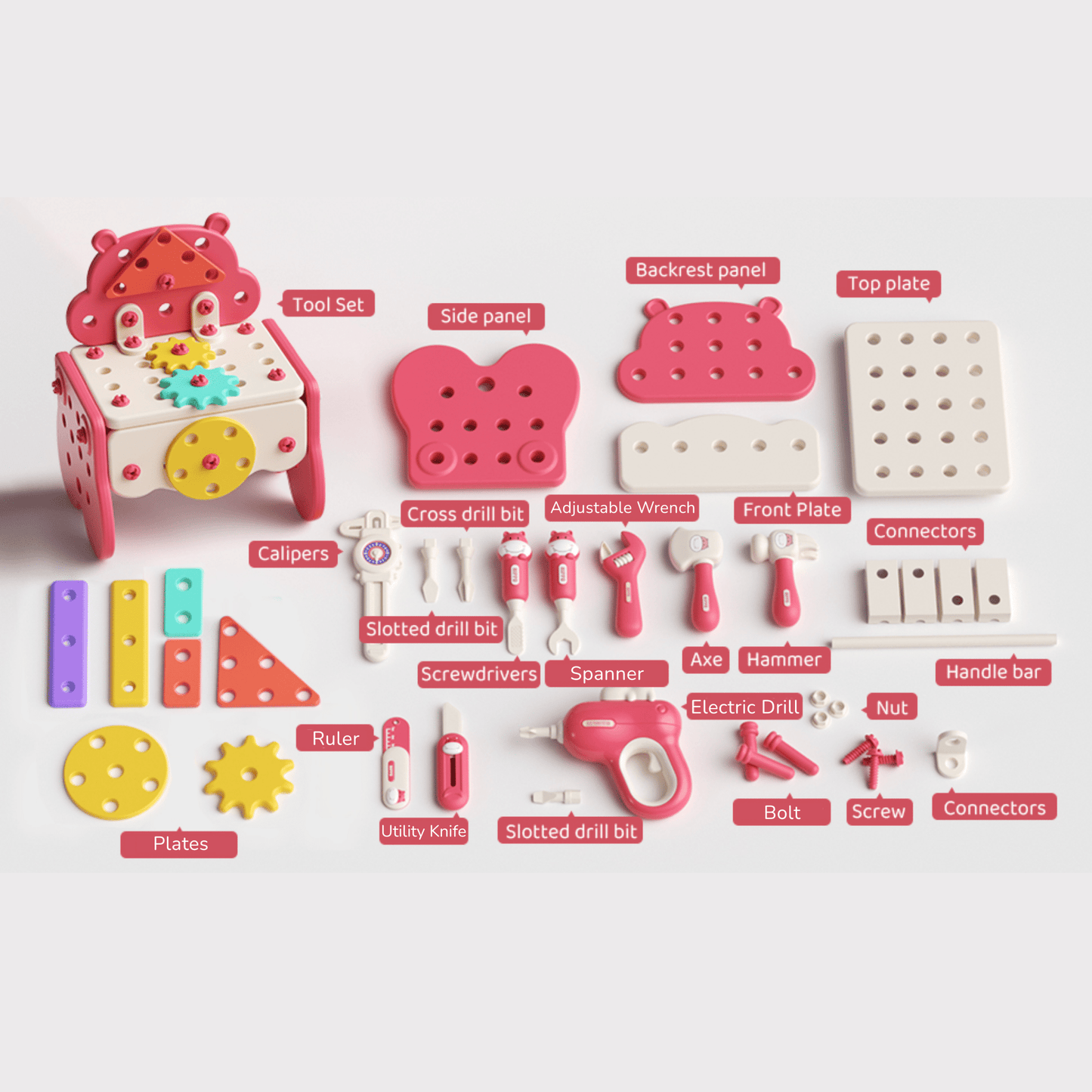 Hippo All - in - one Tool Hub DIY Montessori Tool Box Set - DIYativeâ„¢