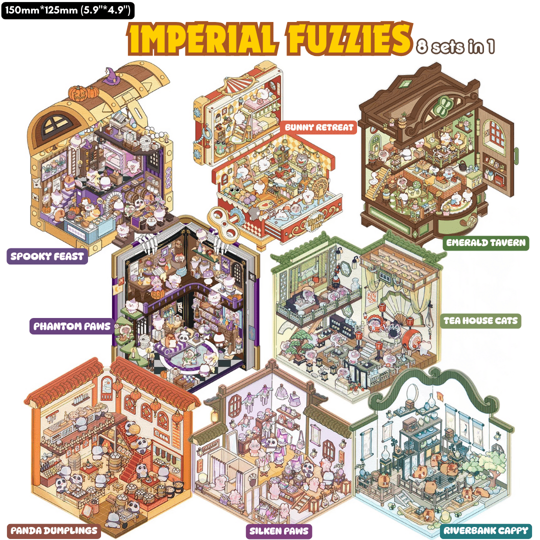 Imperial Fuzzies - Stick n’ Scene 3D DIY Scene Stickers Therapy - DIYative™
