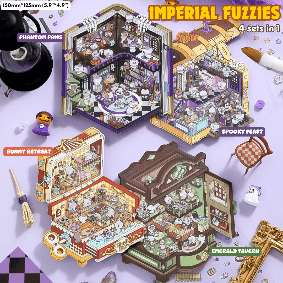 Imperial Fuzzies - Stick n’ Scene 3D DIY Scene Stickers Therapy - DIYative™