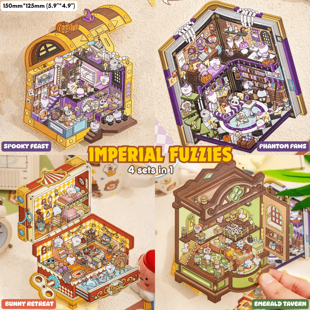 Imperial Fuzzies - Stick n’ Scene 3D DIY Scene Stickers Therapy - DIYative™