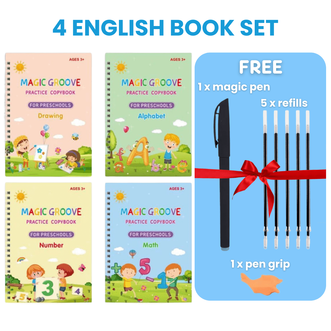 MagicGroove Tracing Book: Reusable Handwriting Practice with Disappearing Ink & Grooves - DIYativeâ„¢