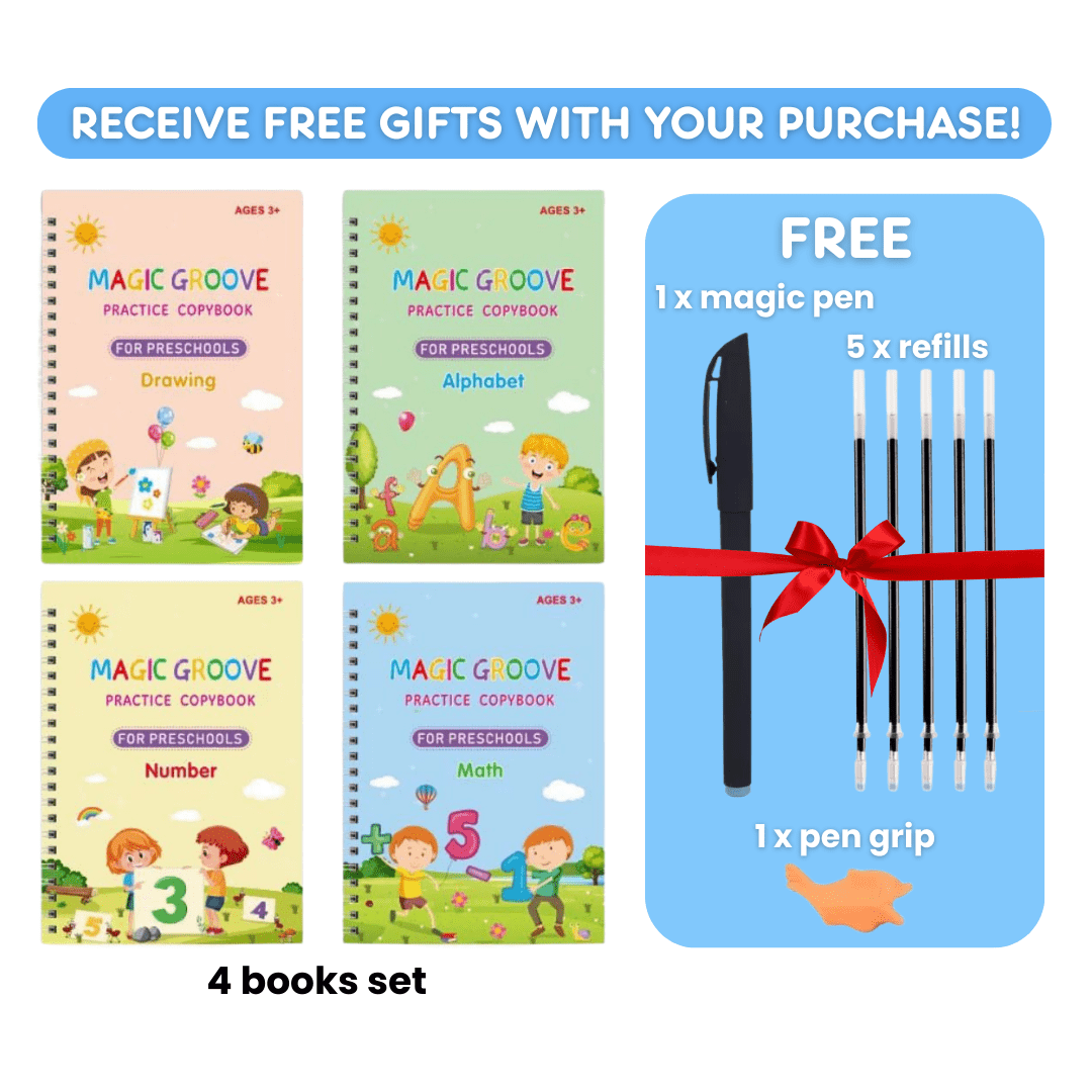 MagicGroove Tracing Book: Reusable Handwriting Practice with Disappearing Ink & Grooves - DIYativeâ„¢