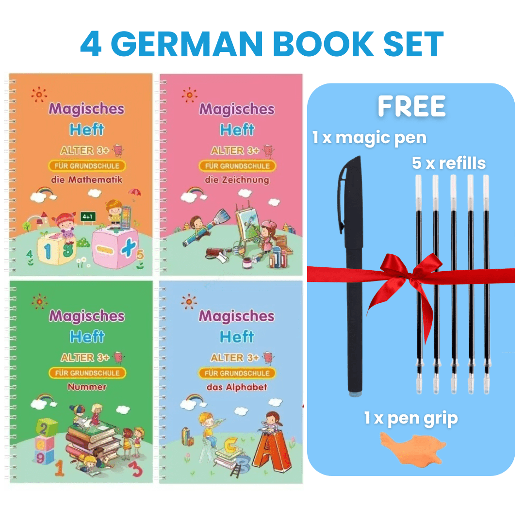 MagicGroove Tracing Book: Reusable Handwriting Practice with Disappearing Ink & Grooves - DIYativeâ„¢