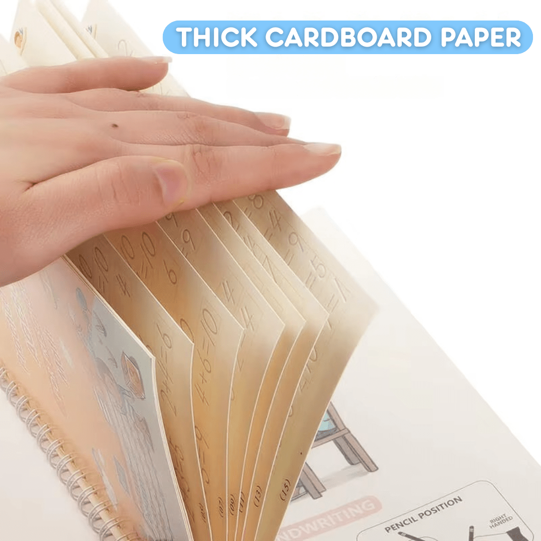 MagicGroove Tracing Book: Reusable Handwriting Practice with Disappearing Ink & Grooves - DIYativeâ„¢