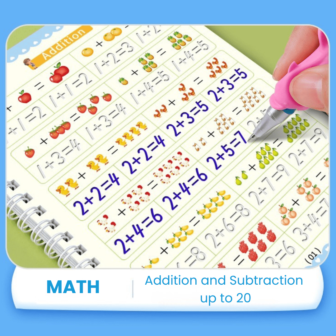 MagicGroove Tracing Book: Reusable Handwriting Practice with Disappearing Ink & Grooves - DIYativeâ„¢