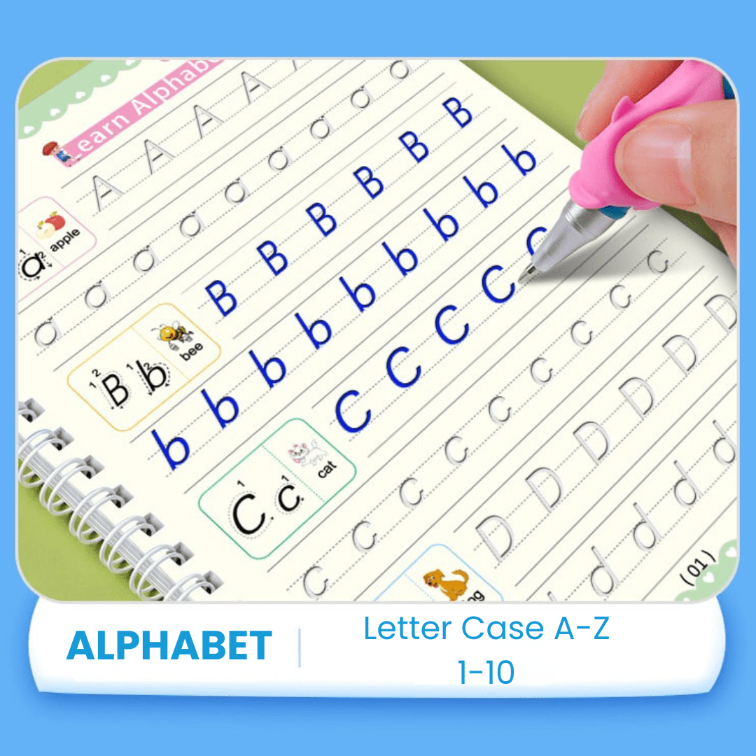 MagicGroove Tracing Book: Reusable Handwriting Practice with Disappearing Ink & Grooves - DIYativeâ„¢