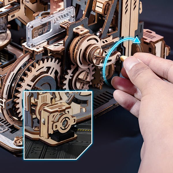 Marble Run Night City DIY Wooden Puzzle - DIYative™