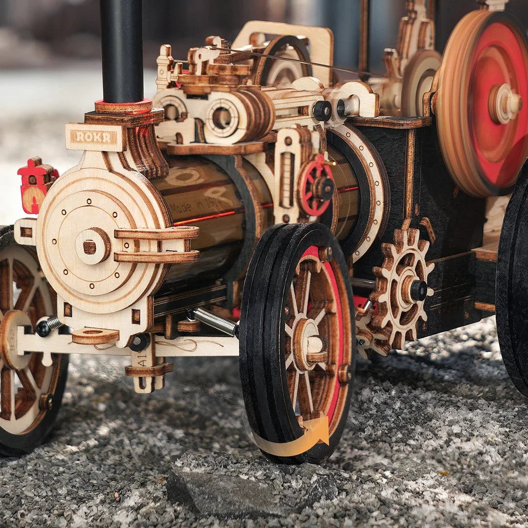 Mechanical Steam Engine 3D Wooden Puzzle - DIYative™