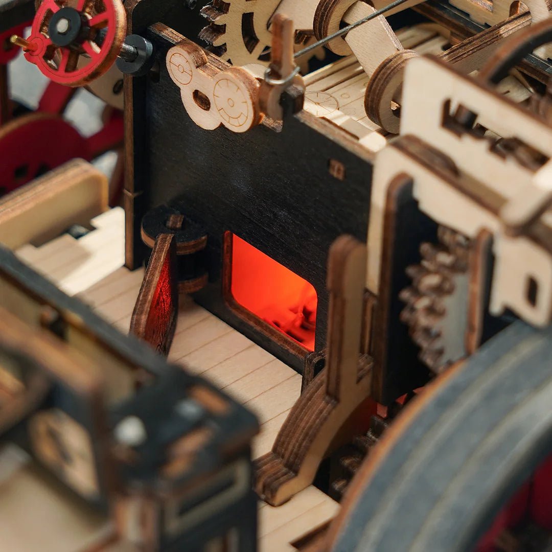 Mechanical Steam Engine 3D Wooden Puzzle - DIYative™