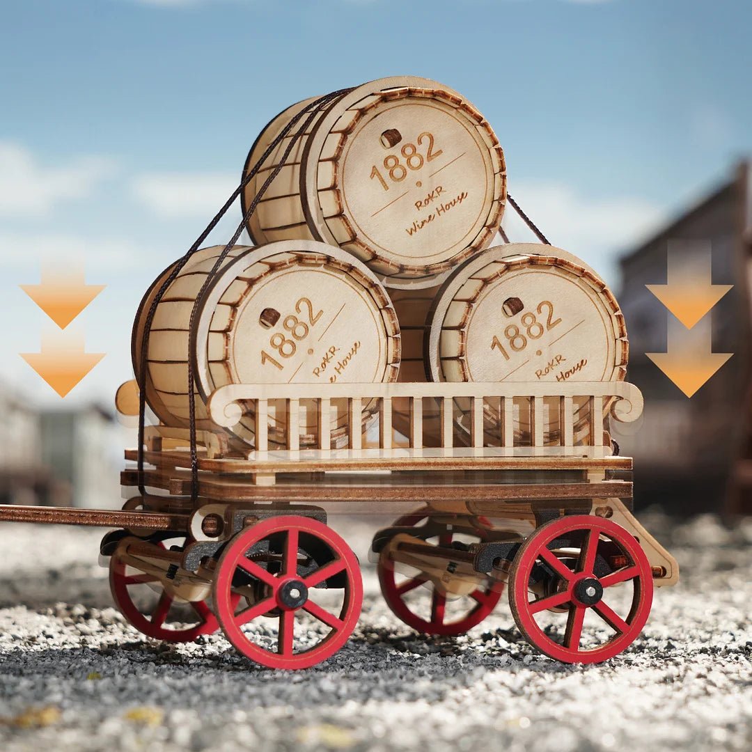 Mechanical Steam Engine 3D Wooden Puzzle - DIYative™