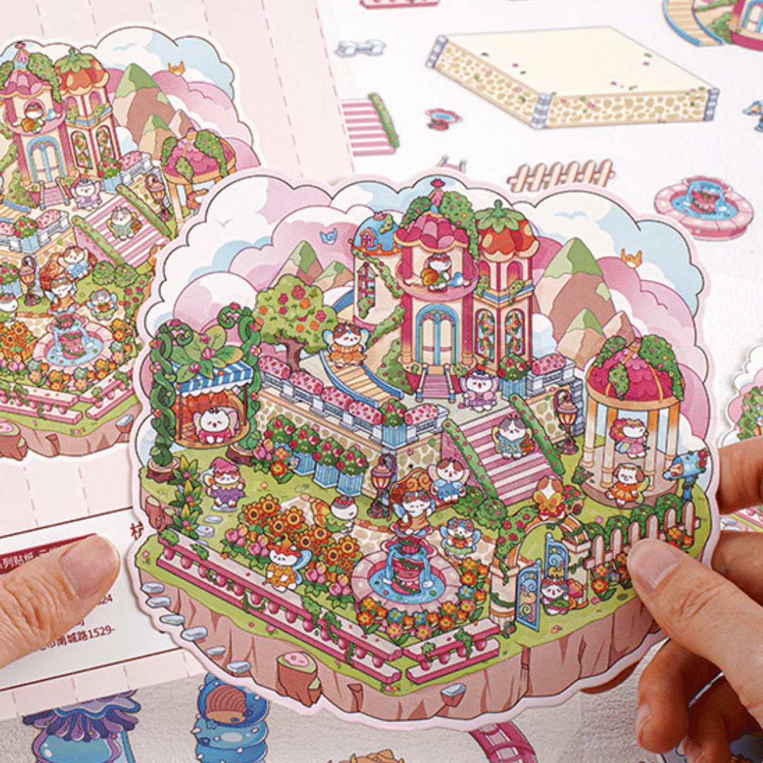 Meowgical Adventuers - Stick n’ Scene 3D DIY Scene Stickers Therapy - DIYative™