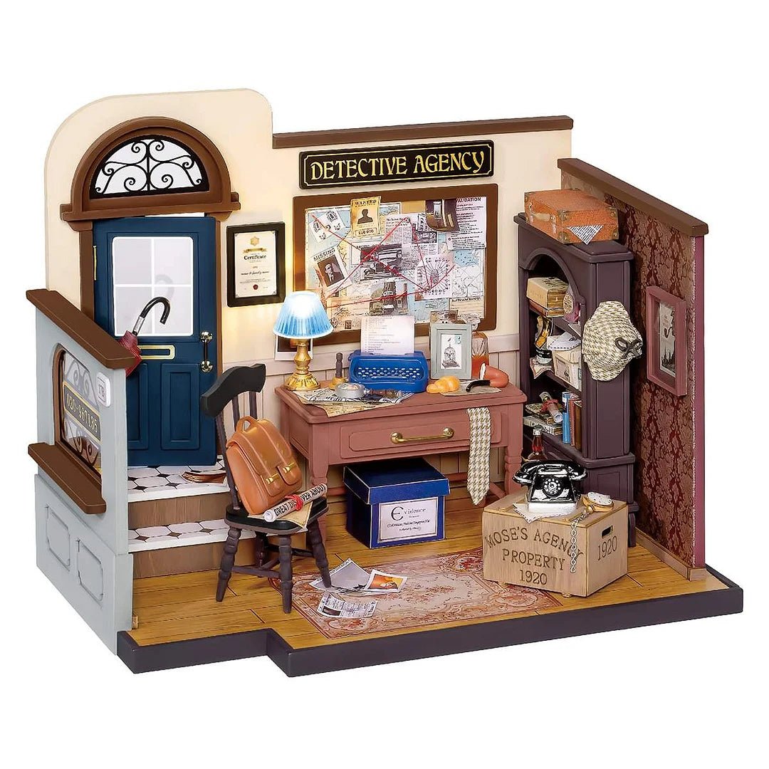 Mose's Detective Agency DIY Miniature House Kit - DIYative™