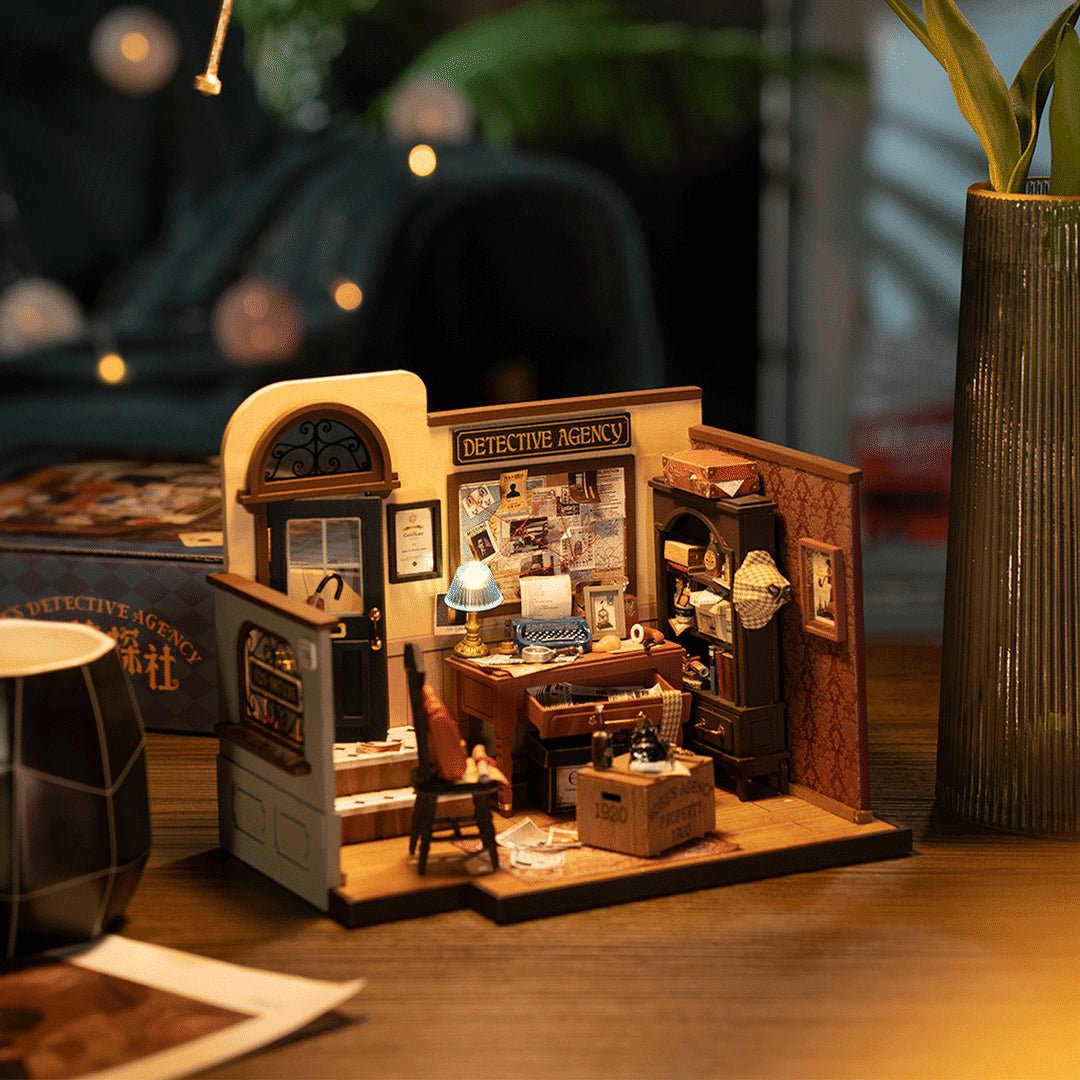 Mose's Detective Agency DIY Miniature House Kit - DIYative™