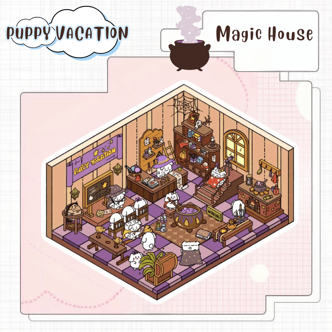 Puppy Vacation - Stick n’ Scene 3D DIY Scene Stickers Therapy - DIYative™