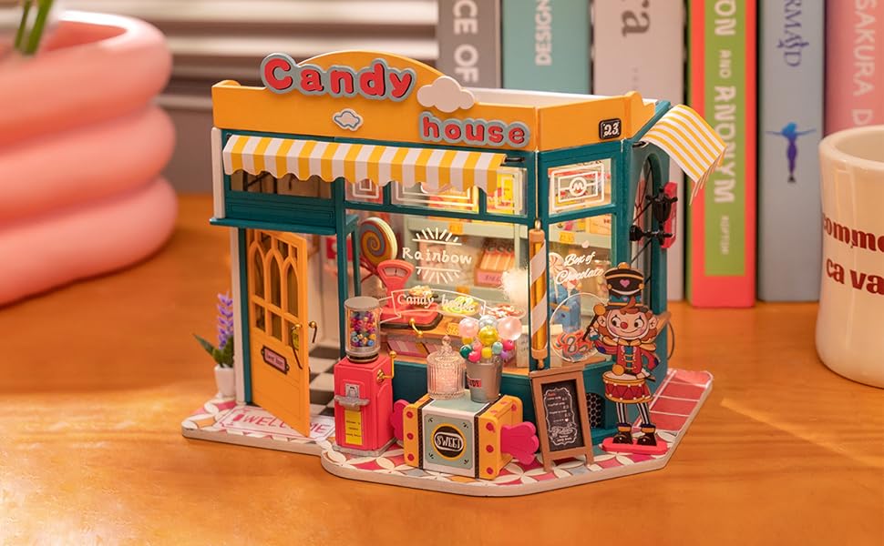 Rainbow Candy House DIY Miniature House - DIYative™