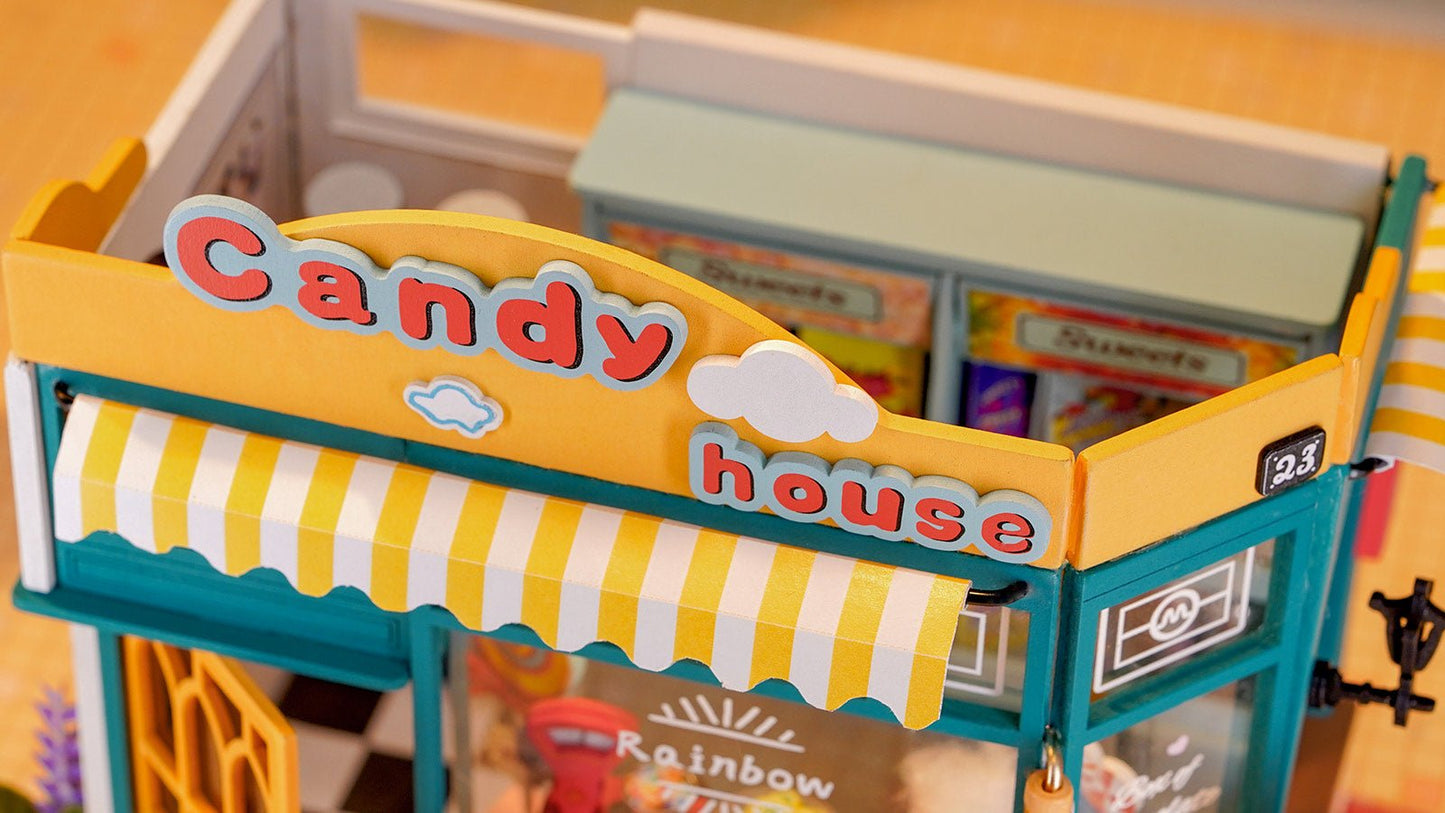 Rainbow Candy House DIY Miniature House - DIYative™
