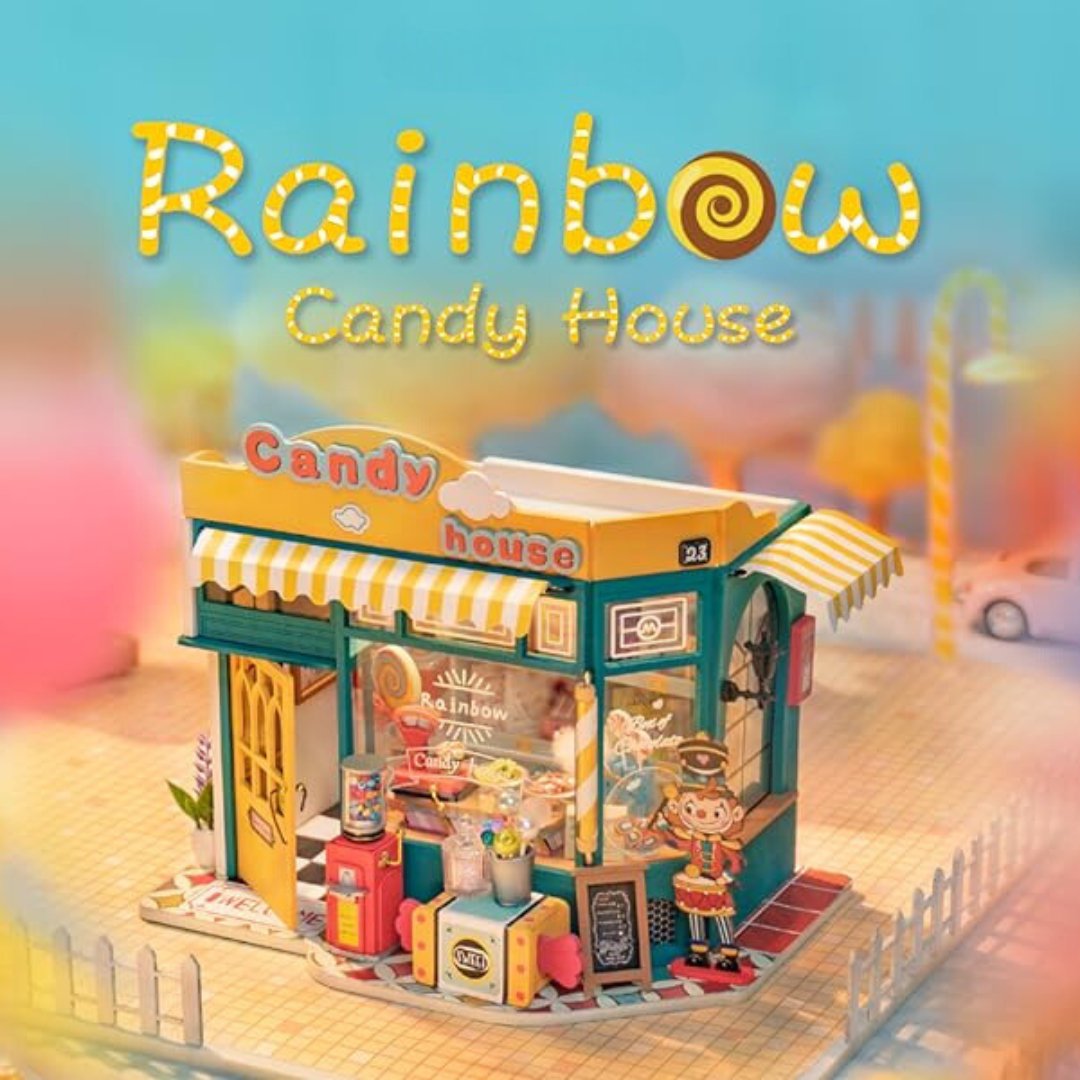 Rainbow Candy House DIY Miniature House - DIYative™