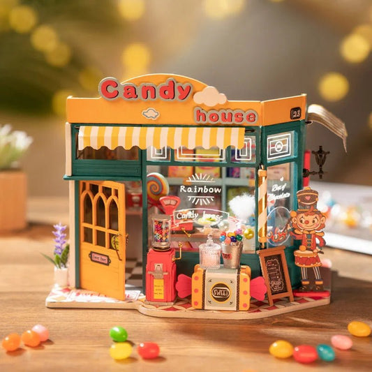 Rainbow Candy House DIY Miniature House - DIYative™