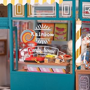 Rainbow Candy House DIY Miniature House - DIYative™