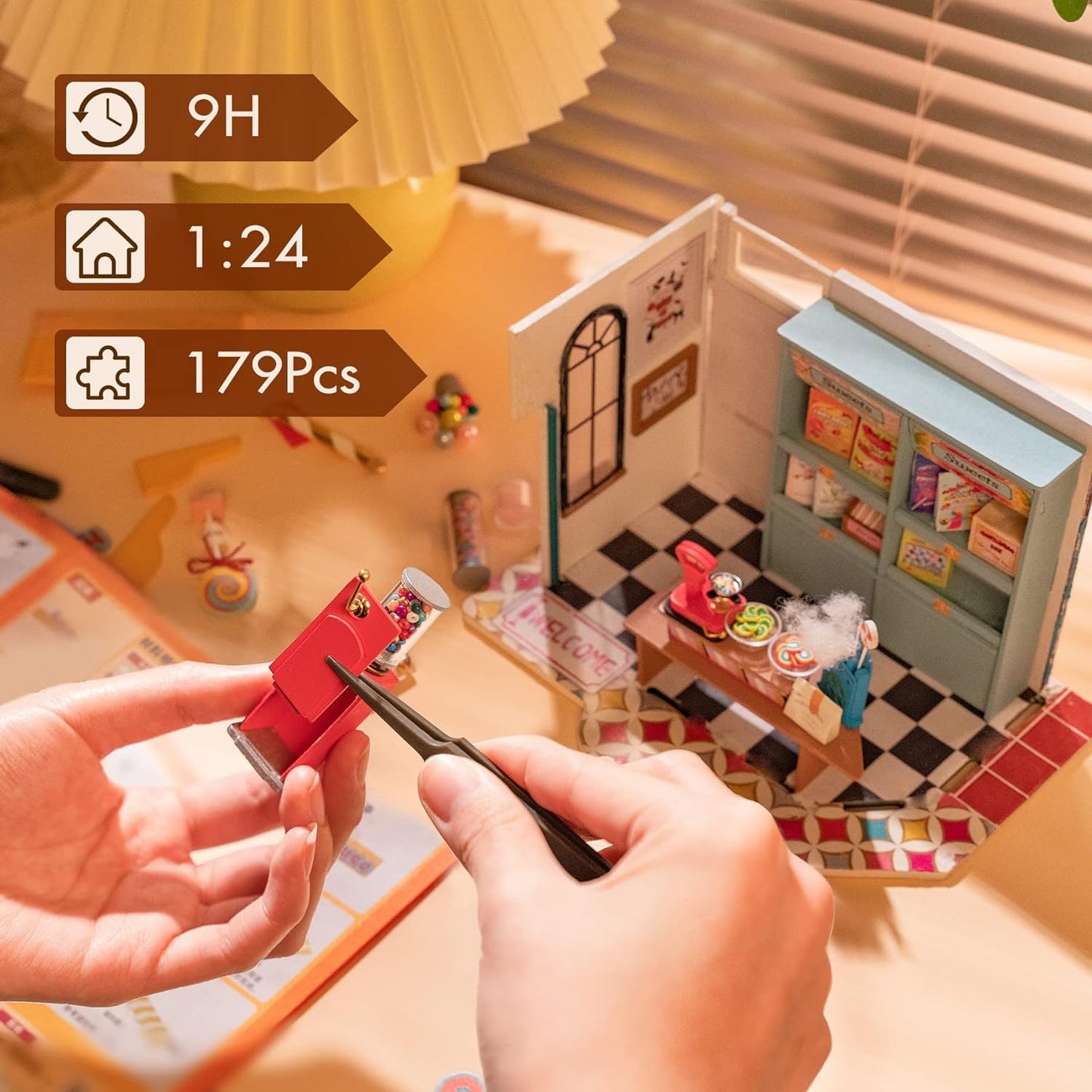Rainbow Candy House DIY Miniature House - DIYative™