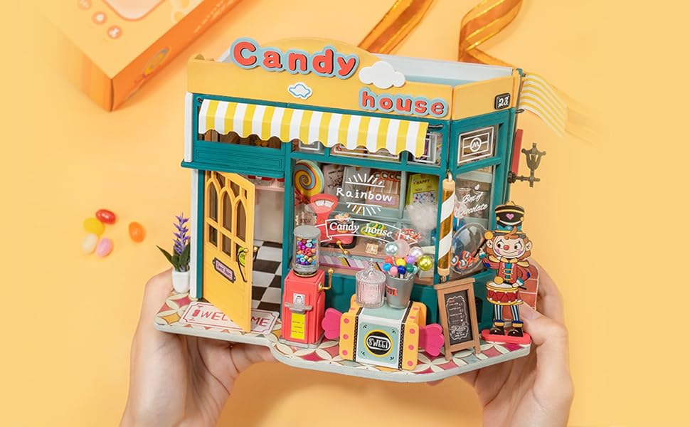 Rainbow Candy House DIY Miniature House - DIYative™