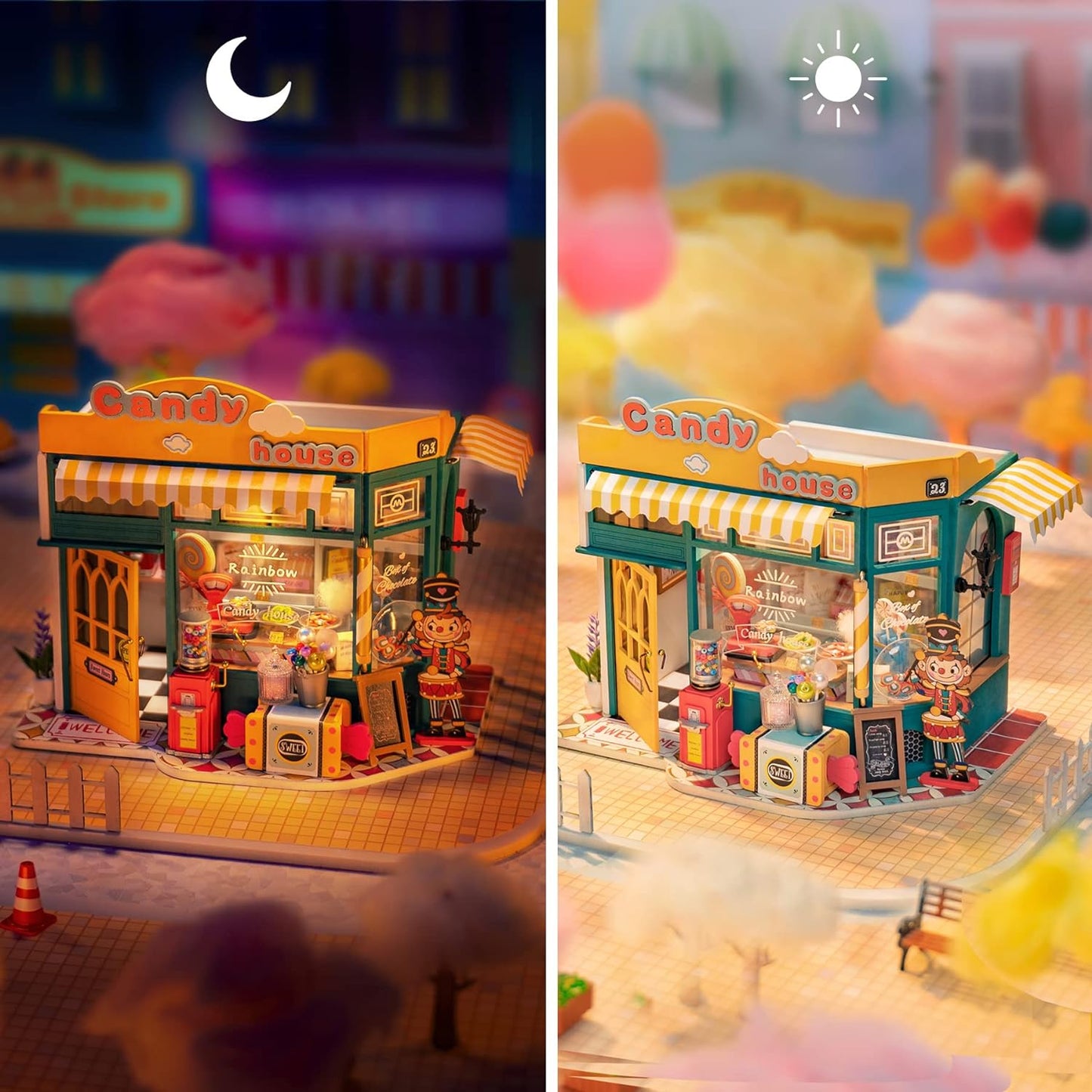 Rainbow Candy House DIY Miniature House - DIYative™