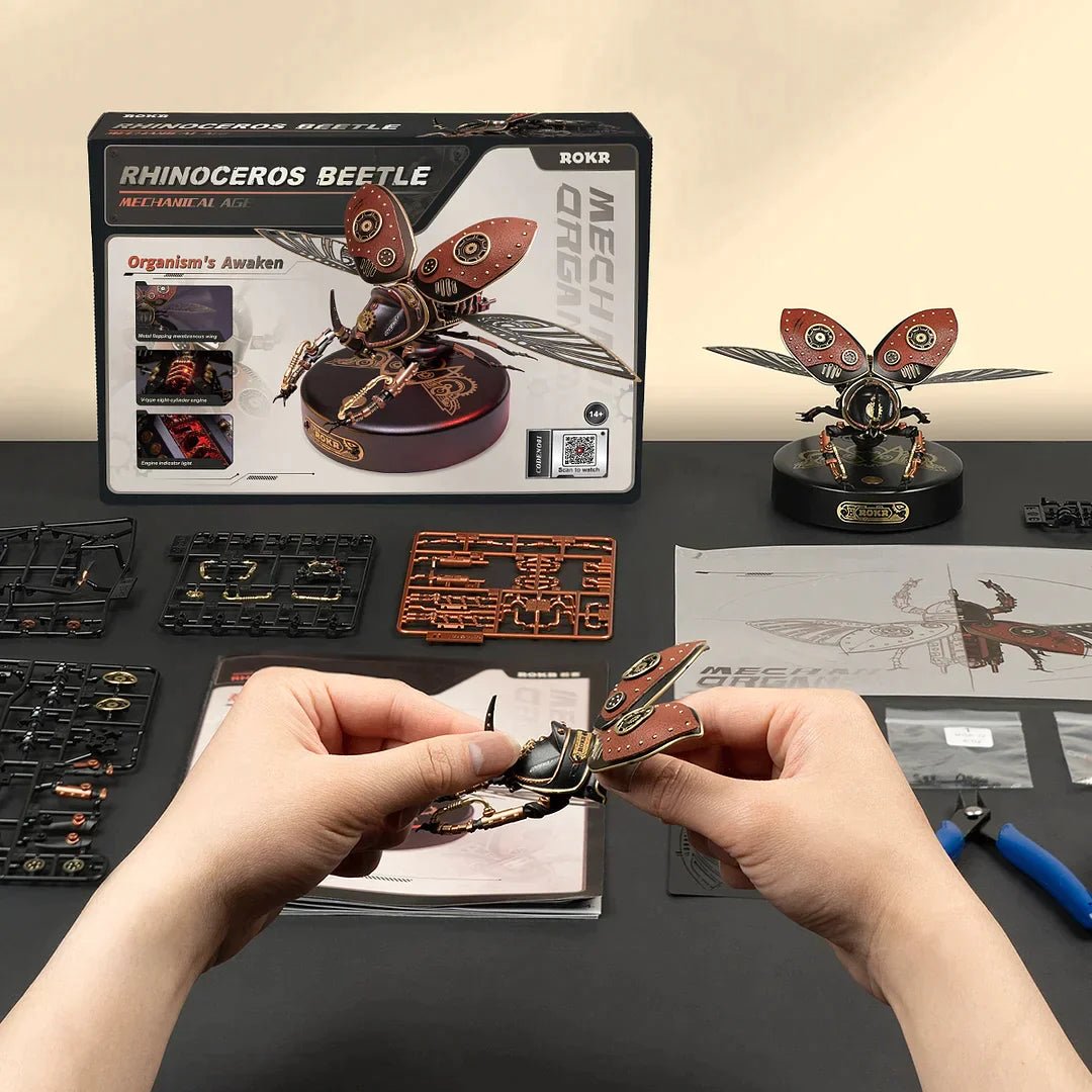 Rhinoceros Beetle Mechanical Species DIY 3D Puzzle - DIYative™
