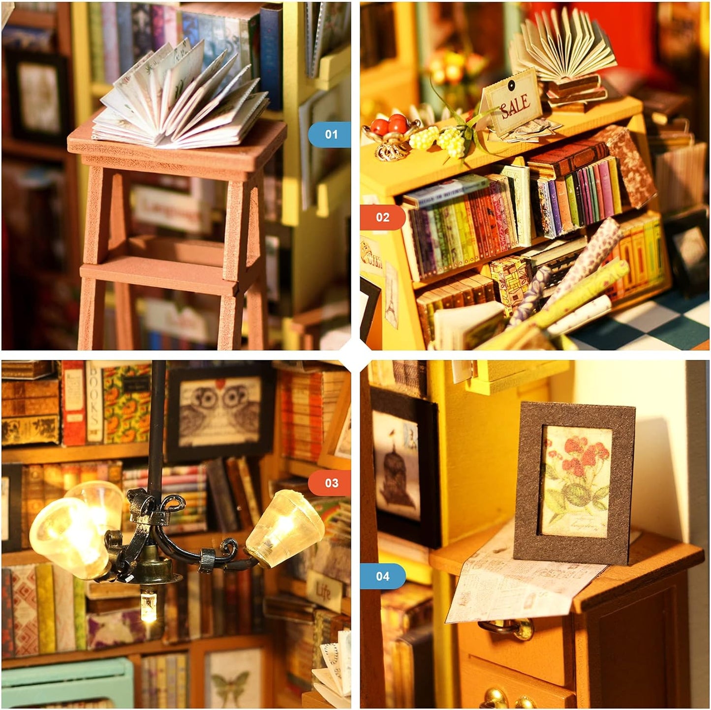 Sam's Study Library DIY Miniature House Kit - DIYative™