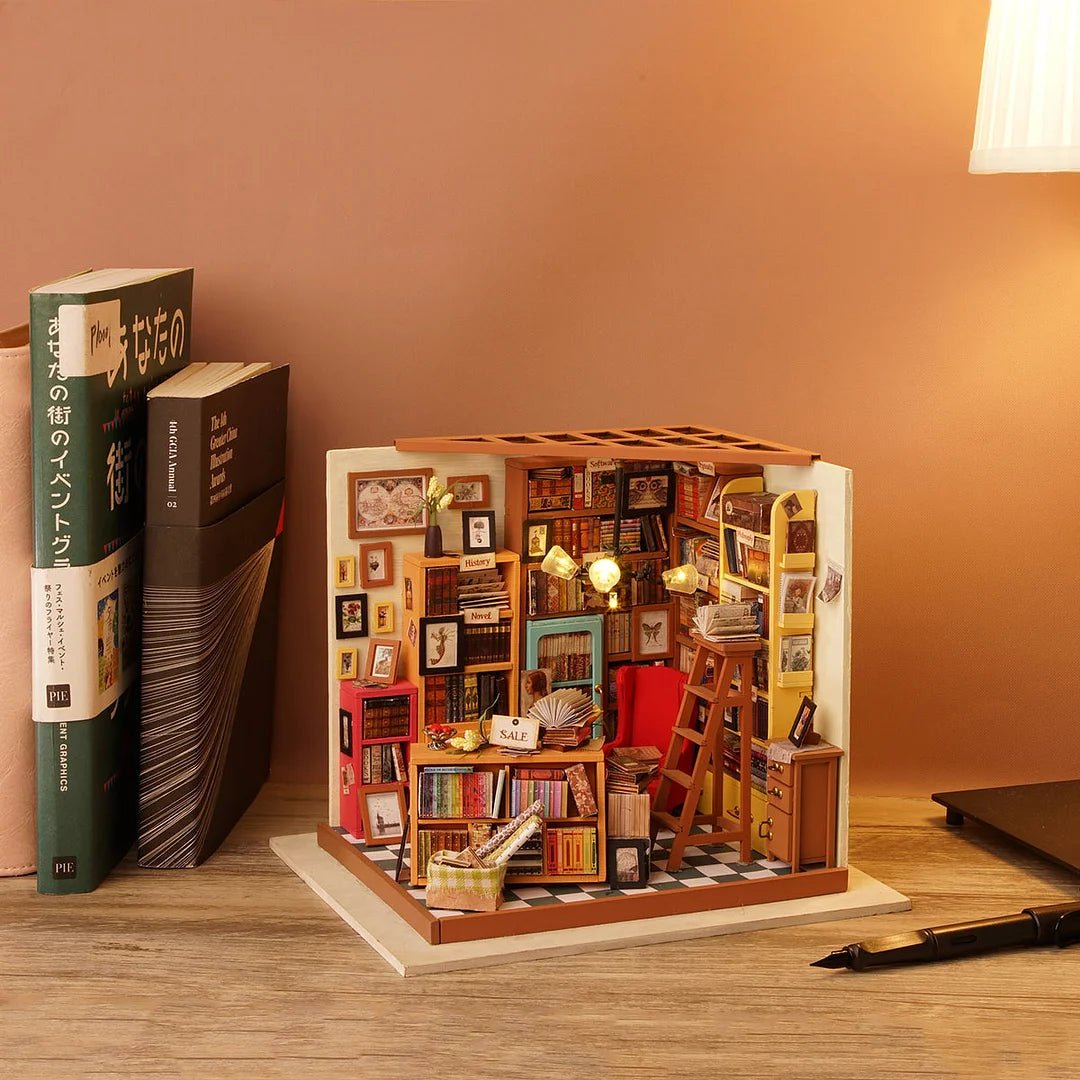 Sam's Study Library DIY Miniature House Kit - DIYative™