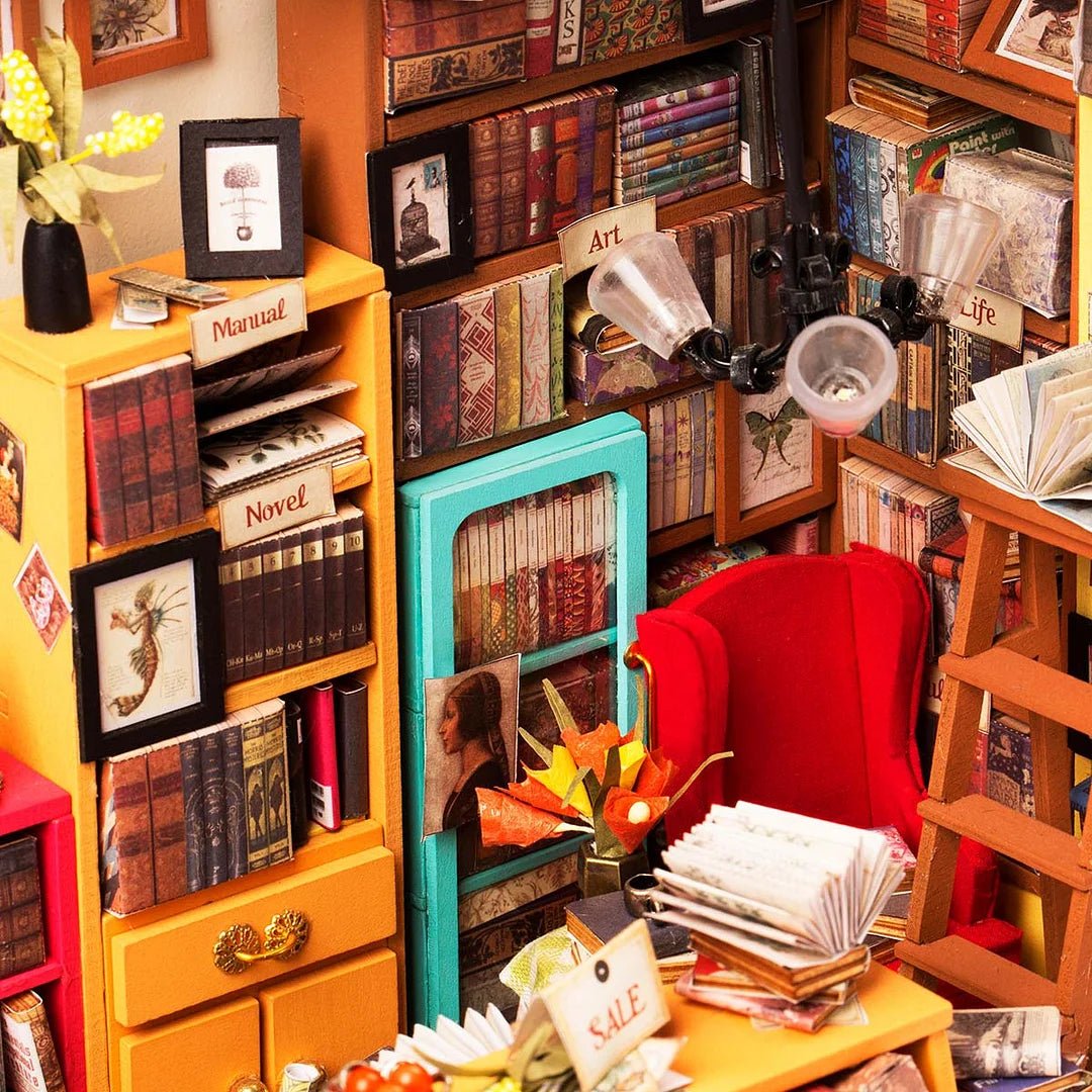 Sam's Study Library DIY Miniature House Kit - DIYative™
