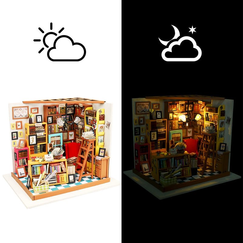 Sam's Study Library DIY Miniature House Kit - DIYative™
